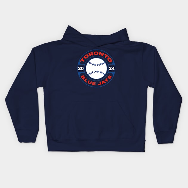 Blue Jays Baseball 2024 Kids Hoodie by CovpaTees